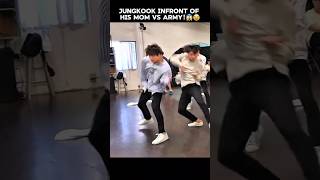 Jungkook got shy infront of his mom &amp; choreographer after showing his abs😍😂 #shorts #bts #jungkook