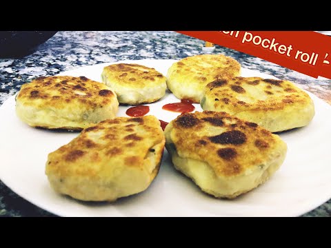 Tasty chicken pocket roll // chicken stuffed puff // non veg starters // RAMZAN SPECIAL RECIPES Video