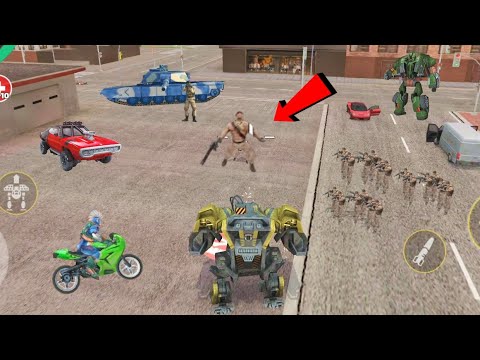 Rope Hero: Vice Town (BD 100 Assault Machine Fight Skull Boss) Skull Boss Army - Android Gameplay HD