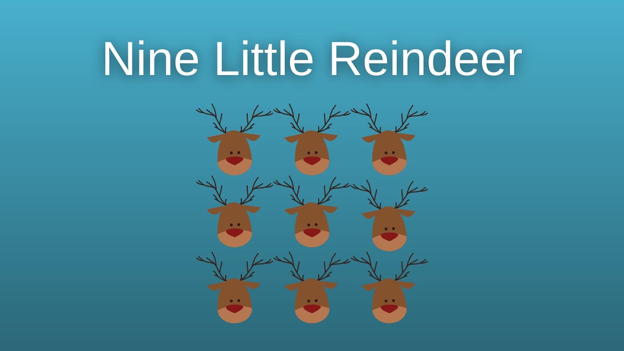 Nine Little Reindeer - Christmas Song by Itty Bitty Beats !