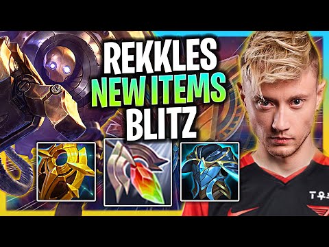 REKKLES TRIES BLITZCRANK WITH NEW ITEMS! | T1 Rekkles Plays Blitzcrank Support vs Zyra!  Season 2024