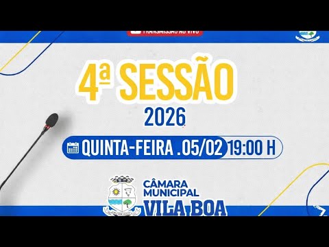 4° SESSÃO ORDINÁRIA  DIA 05 DE FEVEREIRO 2026
