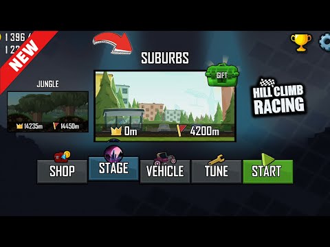 Hill Climb Racing - New Map SUBURBS - 1.51.0 Update