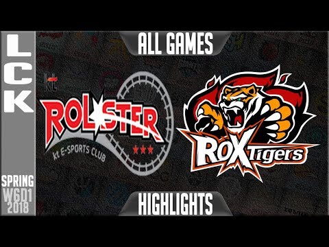 KT vs ROX Highlights ALL GAMES | LCK Week 6 Spring 2018 W6D1 | KT Rolster vs ROX Tigers Highlights