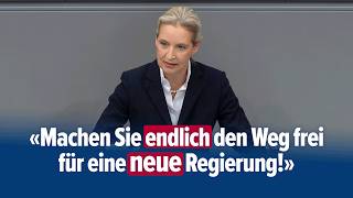"Sie hinterlassen einen Trümmerhaufen!" - Alice Weidel - AfD