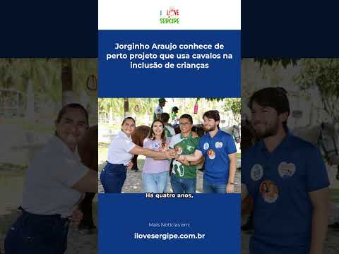 Jorginho Araujo conhece de perto projeto que usa cavalos na inclusão de crianças #Shorts