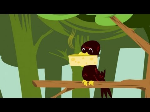 Le Corbeau et le Renard - les Fables de La Fontaine en dessin animé - Hellokids.com