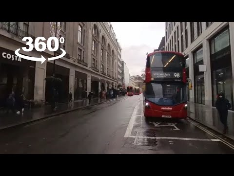 Vídeo 360 do meu primeiro dia em Londres, Reino Unido, visitando The British Museum e Leicester Square.