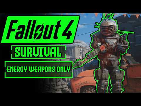Can I Beat Fallout 4 Survival Difficulty With Only Energy Weapons?! | Fallout 4 Survival Challenge!
