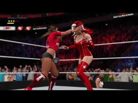 WWE 2K17 - Nikki Bella VS Violet Sparks + WCW World Championship