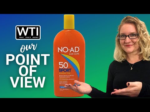 NO-AD Sport Sunscreen Lotion - WTI product video review