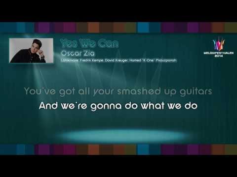 Oscar Zia - Yes We Can - (on screen lyrics)