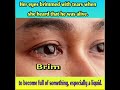 "Brim & Brimming with" meanings