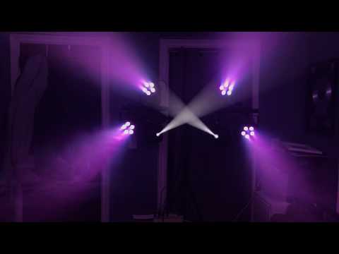 ADJ Pocket Pro and ADJ Mega Tri Par Plus setup with Luminair app