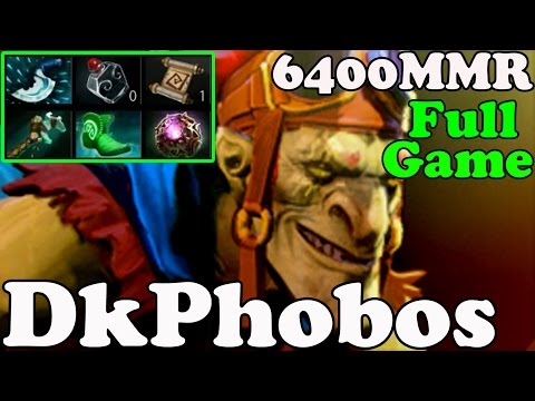 Dota 2 - DkPhobos 6400 MMR Plays Batrider - FULL GAME - Ranked Gameplay