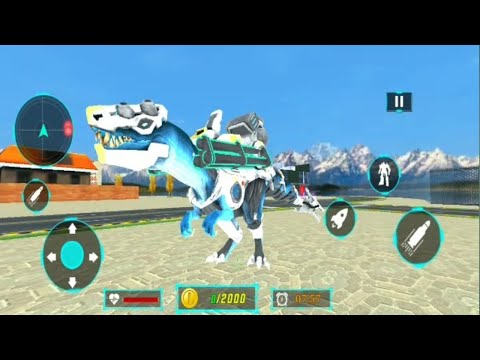 Dino Robot Car Game : Flying Robot Transforming Game