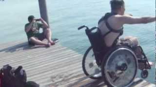 preview picture of video 'Fun with Wheelchair / Ammersee Action'