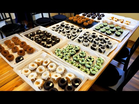 기름없이 구워 만드는 다양한 수제 도넛! 경주 핫플레이스 / Various homemade donuts baked without oil / korean street food