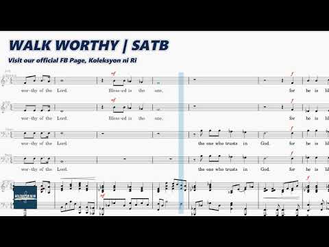 Walk Worthy | SATB | Piano