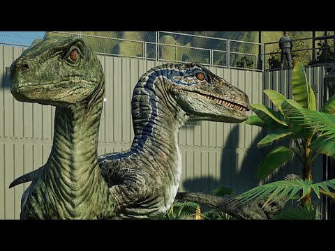 JW 2015 Raptor Paddock Scenery - Blue, Echo, Delta & Charlie - JWE 2 Mods (4K 60FPS)