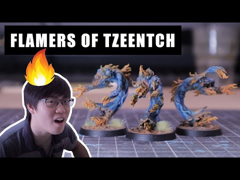 Painting Flamers of Tzeentch