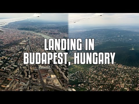 Landing at Budapest Airport, Hungary | Ryanair 737-800