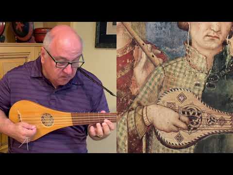 Italian 14th Century Dance, Saltarello #2 Performed on Medieval Gittern