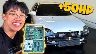 Turning my SLOW Civic into a TURBO BEAST and it Sounds INSANE! PT4