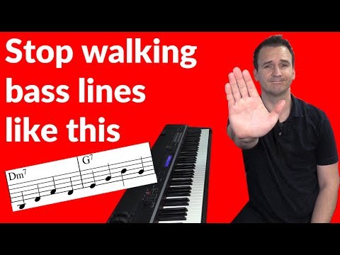 Stop walking jazz bass lines like this!!