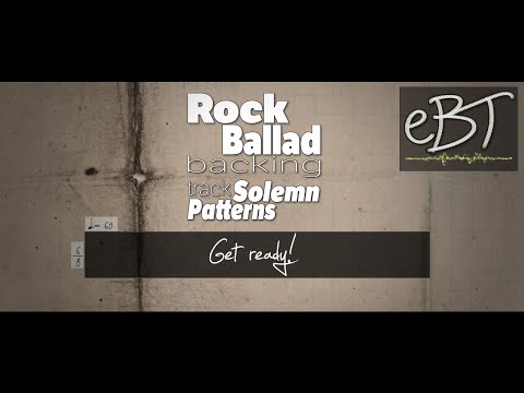 Rock Ballad Backing Track in A Minor  | 60 bpm