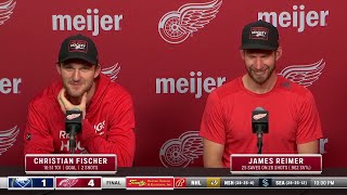 Red Wings LIVE 3.16.24: Christian Fischer and James Reimer