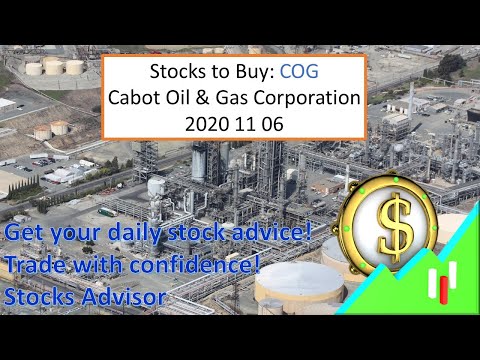 Stocks to Buy: COG Cabot Oil & Gas Corporation 2020 11 06