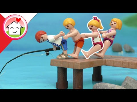 Playmobil po polsku Szkolna wycieczka nad jezioro - Rodzina Hauserow