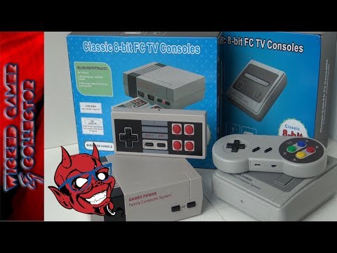 Wicked  NES VS. SNES Clone Console Knockoff Unboxing