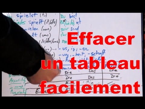 Effacer un tableau blanc (stylo) facilement