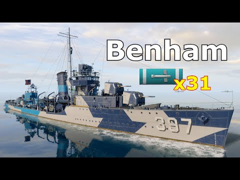 World of WarShips Benham - 3 Kills 342K Damage