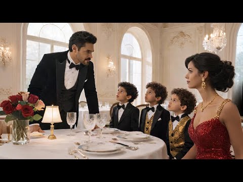 Millonario queda atónito al ver a su exesposa… con trillizos que se parecen exactamente a él