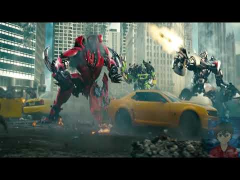 Transformers 3 luchando con robots