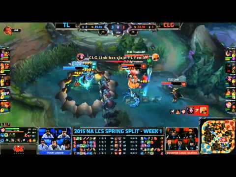 Team Liquid Insane Teamfight #1 - TL vs CLG Game 1 (NA LCS Spring 2015)