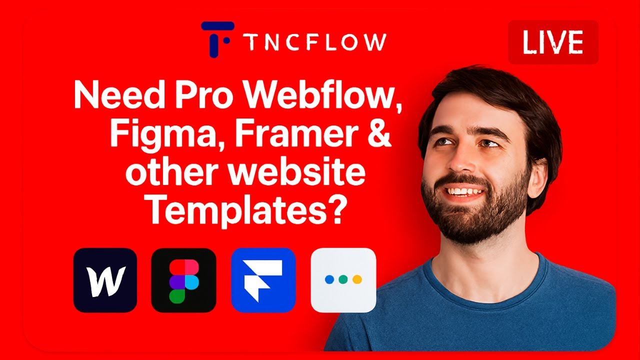 Pro Website Templates for Webflow, Figma, Framer & More! @TNCFlow