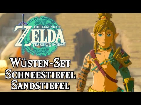 Wüsten Rüstung, Schneestiefel und Sandstiefel in Zelda: Tears of the Kingdom