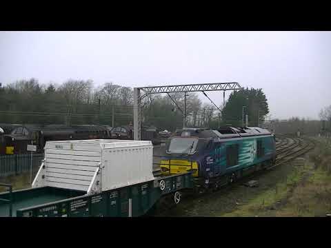 DRS 88004 tnt 68003 6C51 Flasks Carnforth 22012020