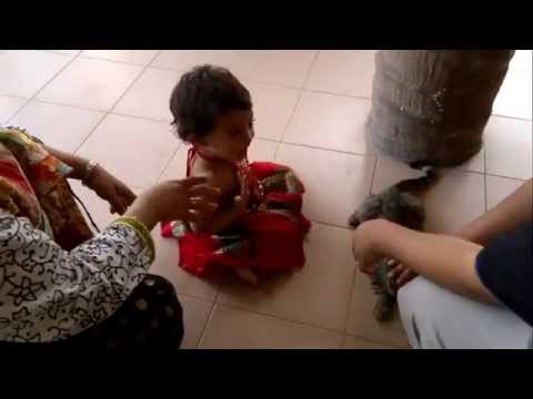 Vaishnavi with her Animal Friend.