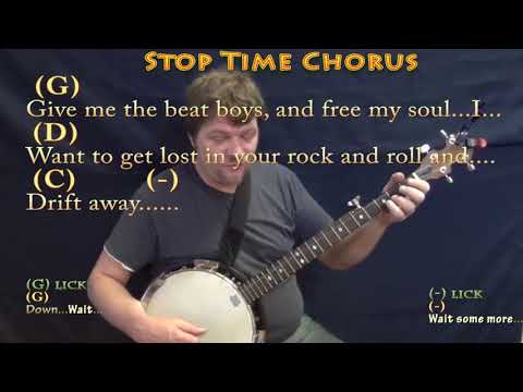 Drift Away (Dobie Gray) Banjo Cover Lesson in G with Chords/Lyrics