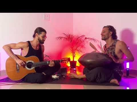 Handpan Music with Ovation Guitar and Hand Pan A2 Hijaz | JESUS IN ZEN - DAVIDE SWARUP