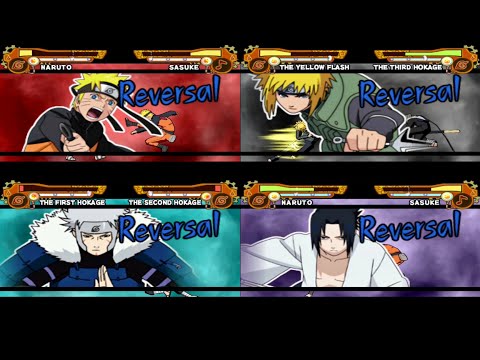 All Reversal Jutsu Naruto Shippuden Ultimate Ninja 5 PS2