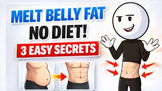 3 Lazy Ways to Melt Belly Fat in 7 Days (No Diet No Workout).