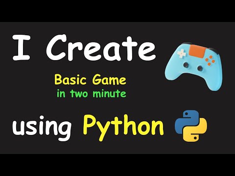 I Create Basic Game In 2 Min Using Python Learn Pygame Python