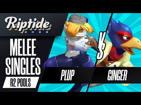 Plup (Sheik) vs Ginger (Falco) - Melee Singles Round 2 Pools - Riptide 2023