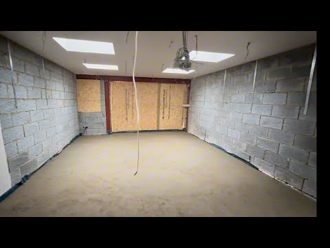 We screeded the large floor - London extension build